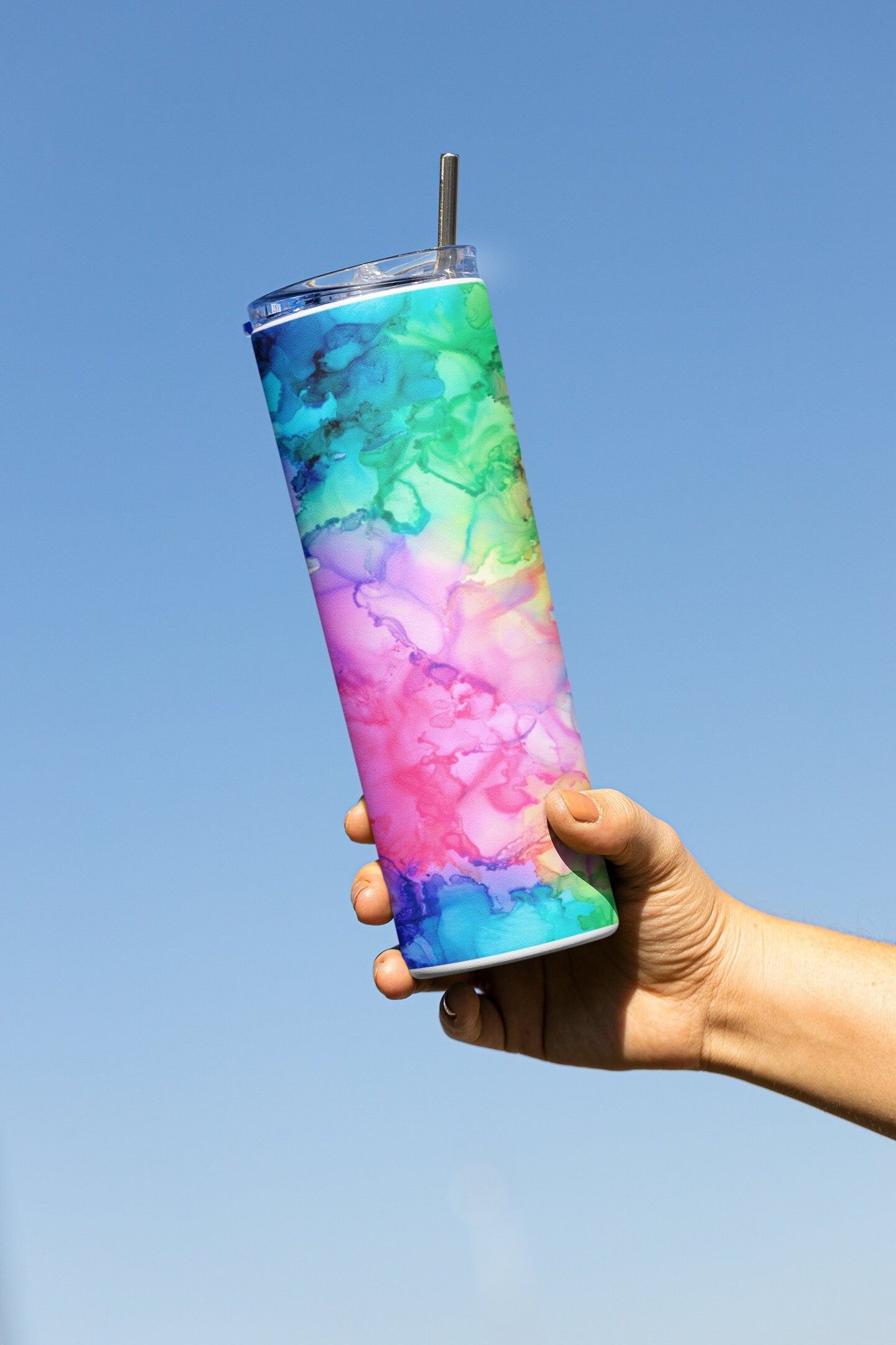 Rainbow Cloud Pride LGBTQ Sublimation 20 oz Tumbler, Rainbow Cloud tumbler, Insulated Tumbler