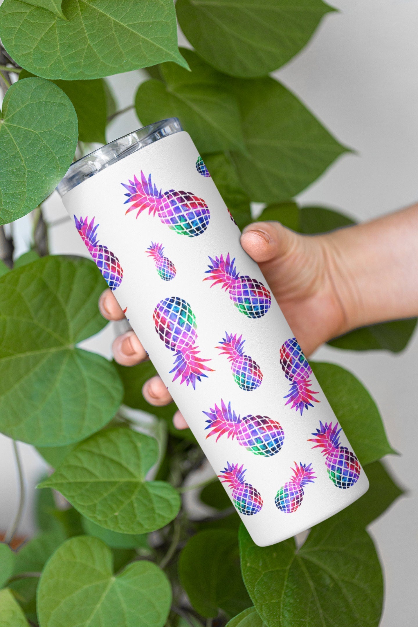 Random Bi Colored Upside Down Pineapple Tumbler - Upside Down Pineapple Lifestyle