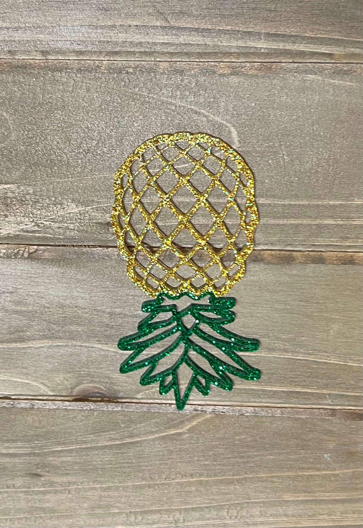 Swinger Glitter Pineapple Ornament, Lifestyle ornament, Upside Down Pineapple Acrylic Tag
