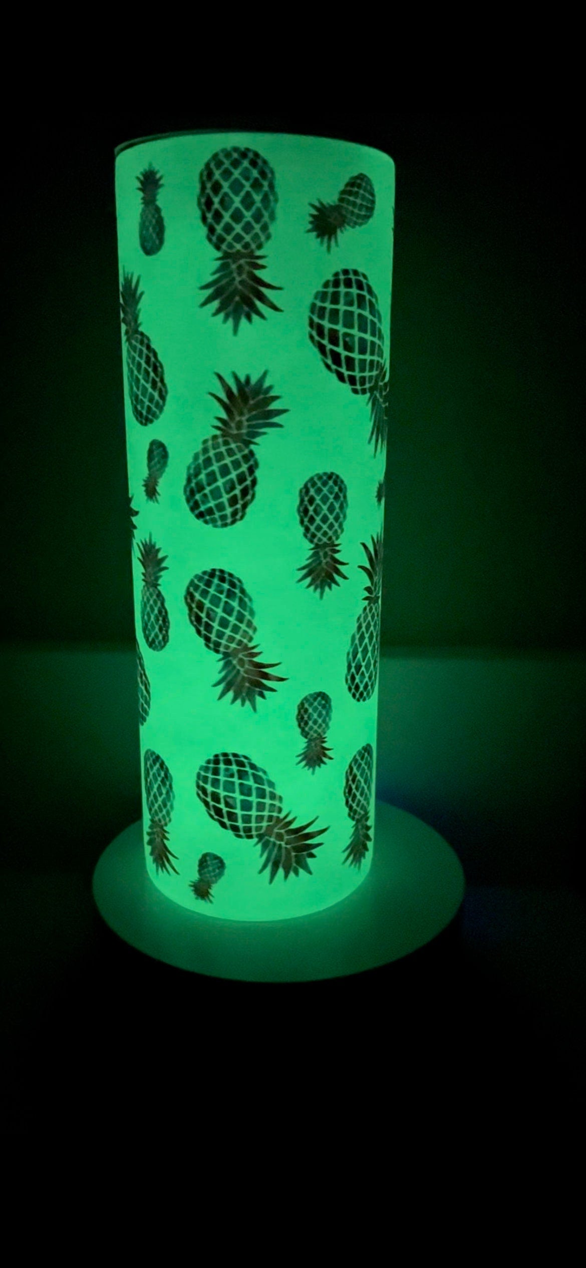 Bi Colored Mini Upside Down Pineapple Glow Tumbler