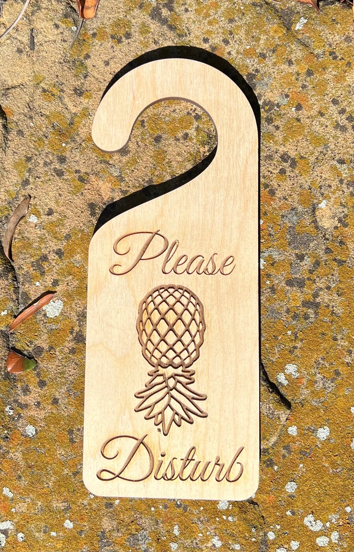 Please Disturb Upside Down Pineapple Door knob Hanger, Swinger / Lifestyle Door Hanger