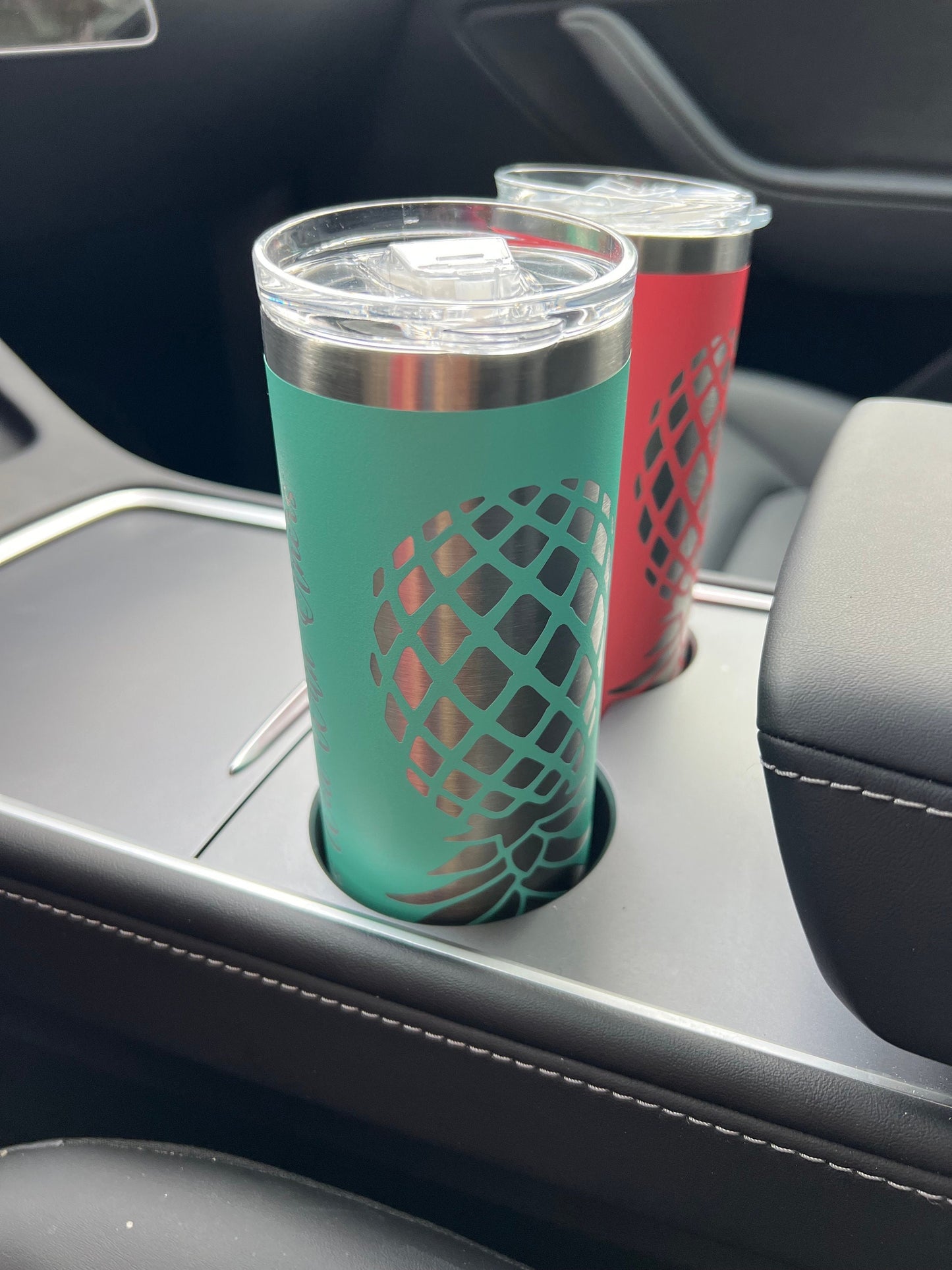 Upside Down Pineapple Plays Well With Others Tumbler, Swinger / Lifestyle Tumbler, Laser Etched Skinny 20 oz Cup, Gag Gift, Insulated Cup