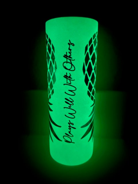 Bi Colored Upside Down Pineapple Glow Tumbler - Plays Well With Others Lifestyle Gift