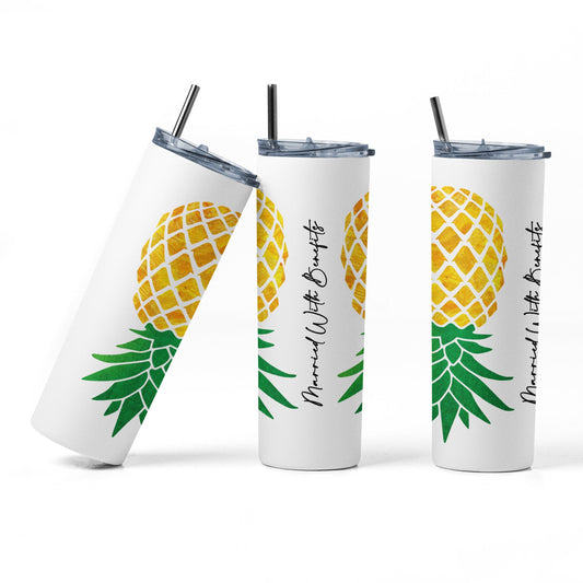 Upside Down Pineapple Married With Benefits Glow Tumbler - Lifestyle Gift