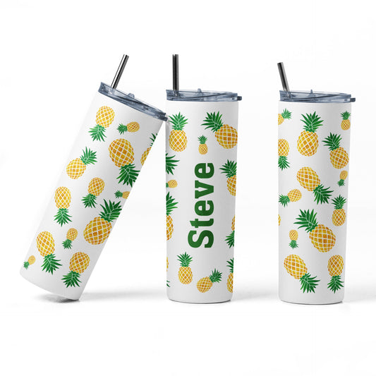 Random Mini Upside Down Pineapple Glow Personalized Tumbler