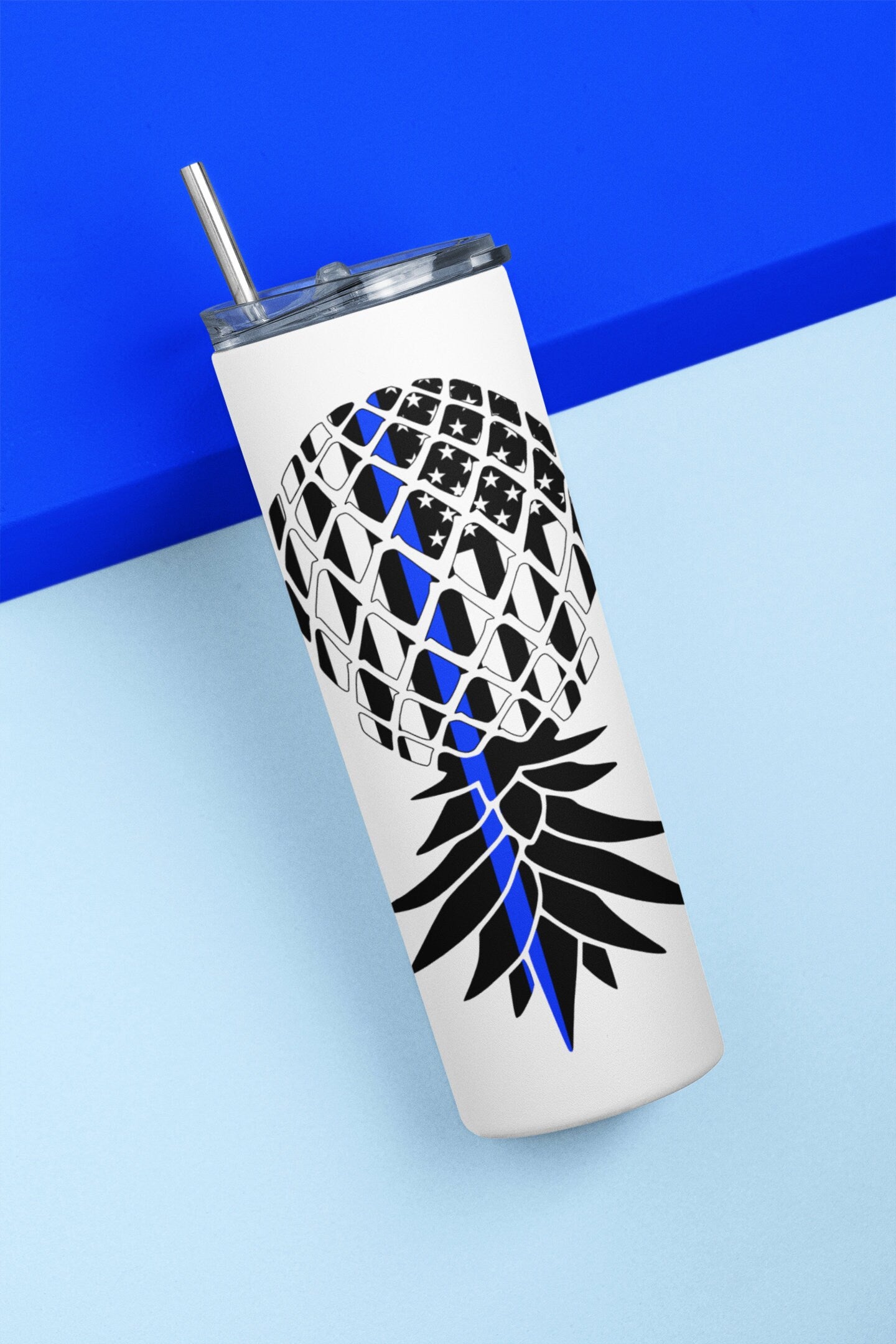 Upside Down Pineapple LEO Law Enforcement Tumbler - Plays Well With Others Police Officer Lifestyle