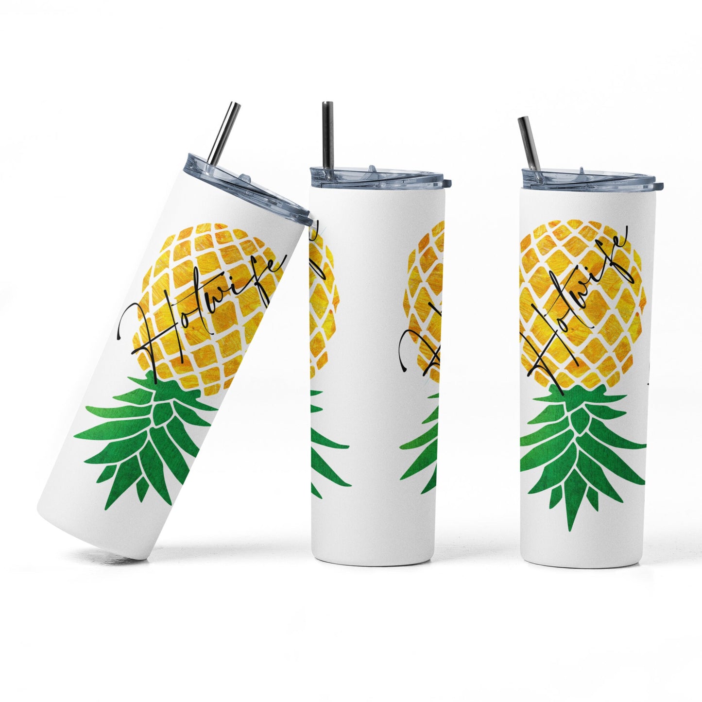 Upside Down Pineapple Hotwife GLOW Tumbler