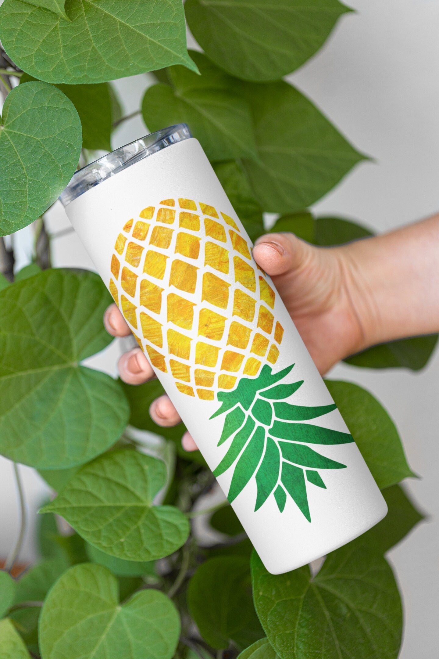 Upside Down Pineapple Sharing is Caring Personalized Tumbler