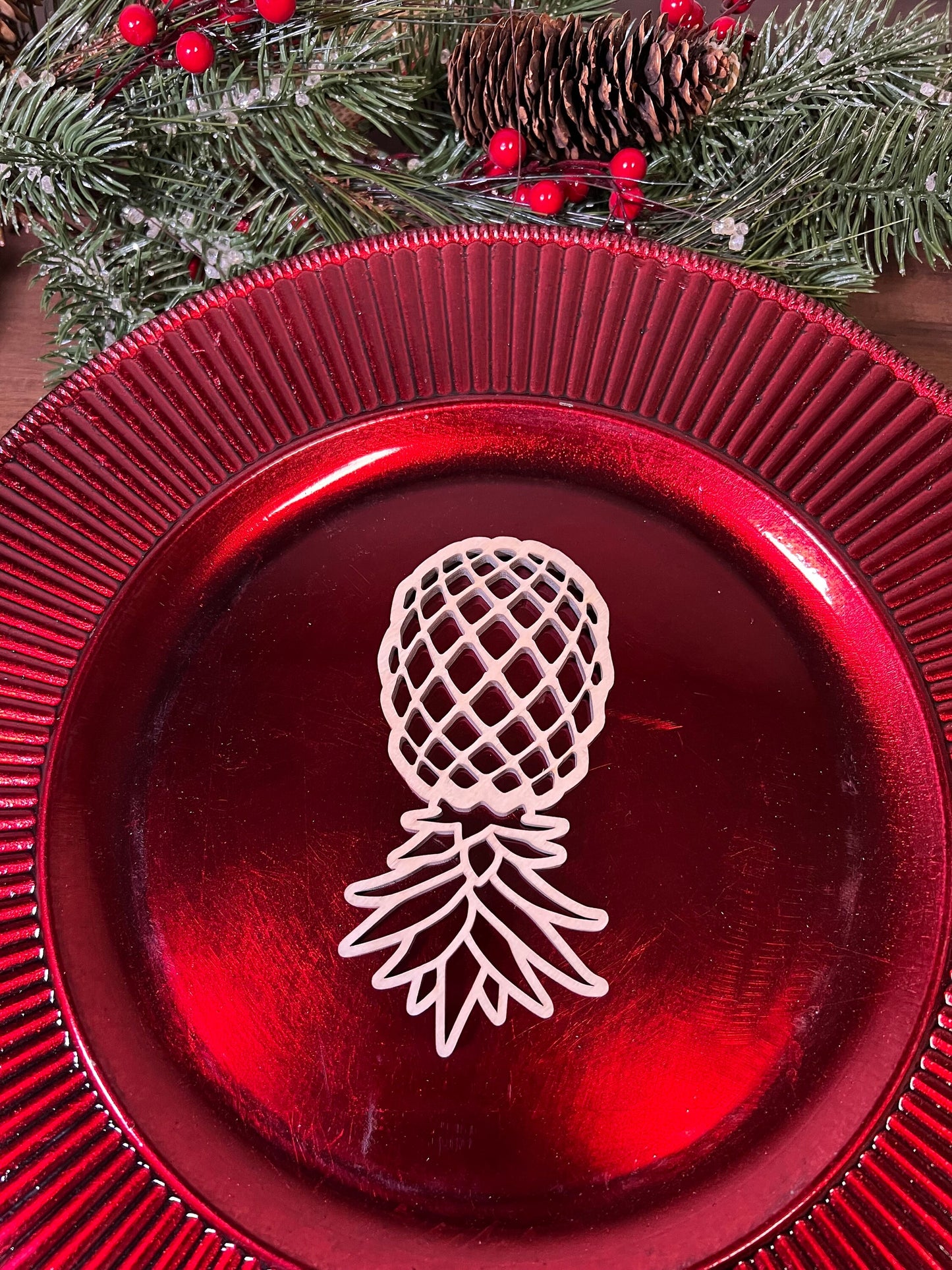 Wooden Pineapple Swinger Ornament, Lifestyle ornament, Upside Down Pineapple Wooden Tag, Gag Gift