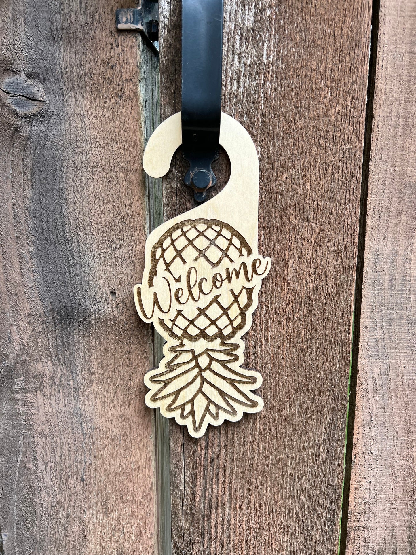 Upside Down Pineapple Door knob Hanger, Swinger / Lifestyle Door Hanger, Welcome Pineapple Door Sign, Welcome Gift, Naughty Gag Gift